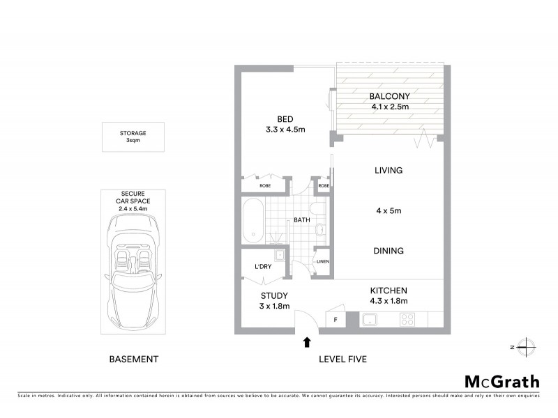 505/3 Sterling Circuit, Camperdown NSW 2050 Floorplan