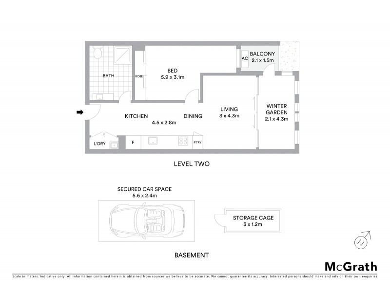 205/42A Formosa Street, Drummoyne NSW 2047 Floorplan
