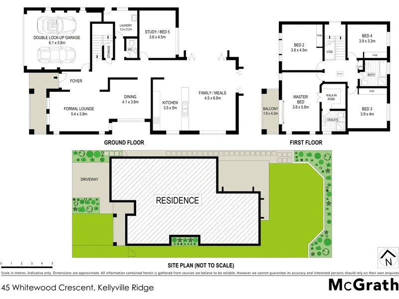 45 Whitewood Crescent, Kellyville Ridge NSW 2155 Floorplan