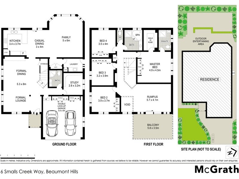 6 Smalls Creek Way, Beaumont Hills NSW 2155 Floorplan
