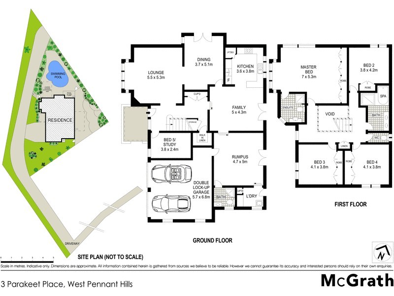 3 Parakeet Place, West Pennant Hills NSW 2125 Floorplan