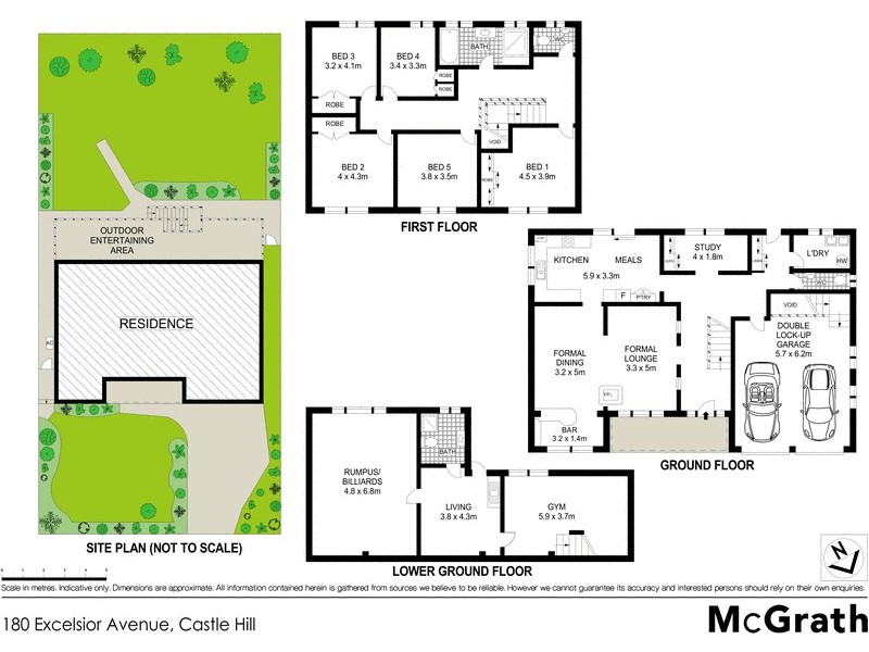 180 Excelsior Avenue, Castle Hill NSW 2154 Floorplan
