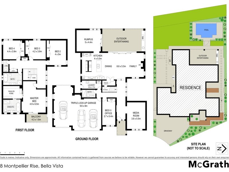 8 Montpellier Rise, Bella Vista NSW 2153 Floorplan