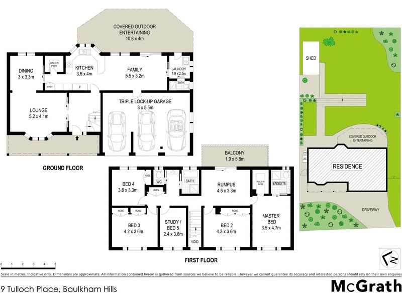 9 Tulloch Place, Baulkham Hills NSW 2153 Floorplan