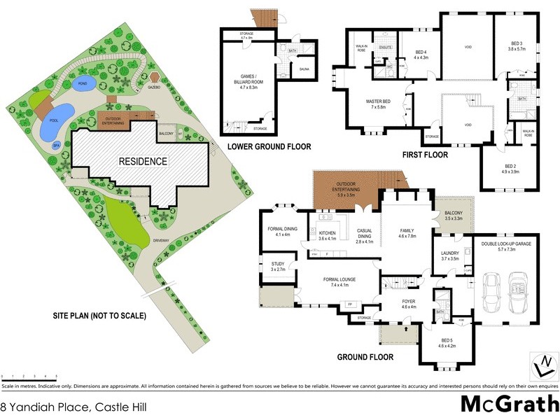 8 Yandiah Place, Castle Hill NSW 2154 Floorplan