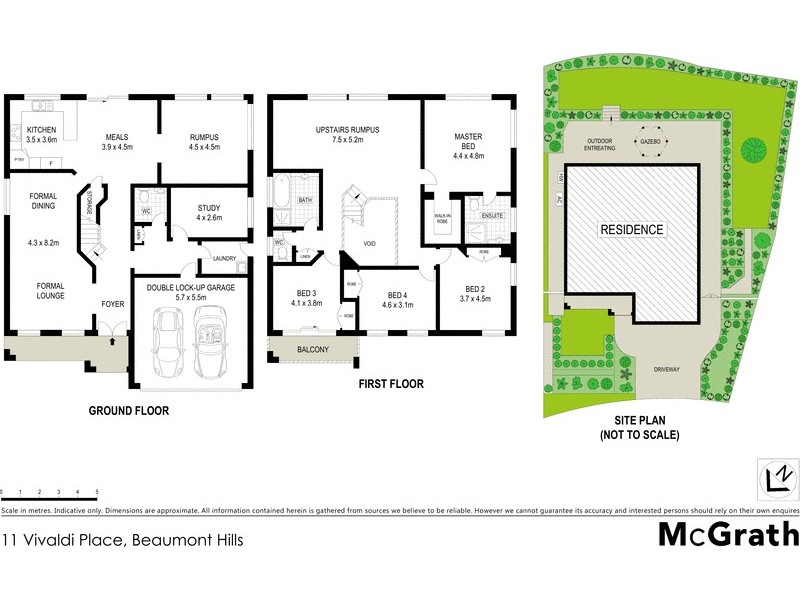 11 Vivaldi Place, Beaumont Hills NSW 2155 Floorplan
