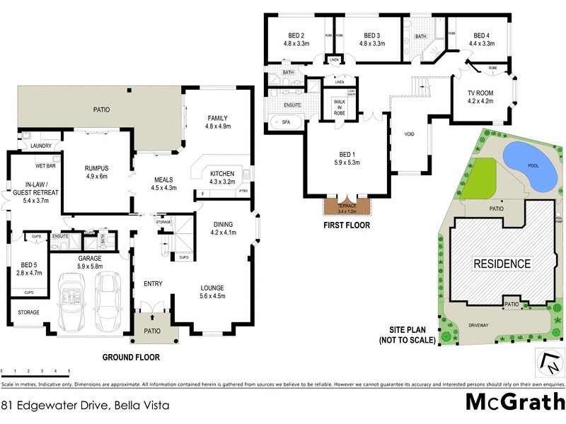 81 Edgewater Drive, Bella Vista NSW 2153 Floorplan