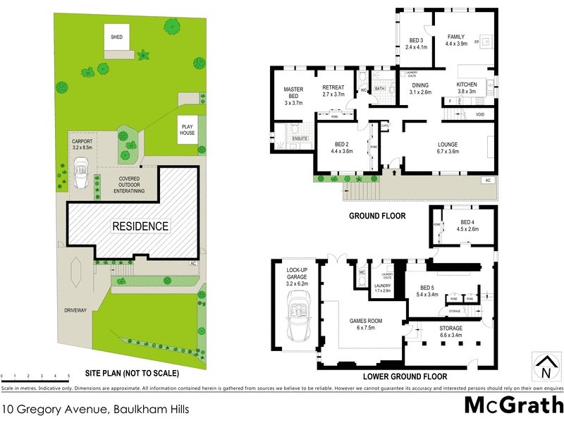 10 Gregory Avenue, Baulkham Hills NSW 2153 Floorplan