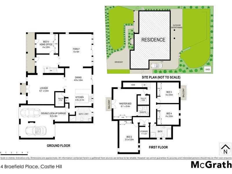 4 Braefield Place, Castle Hill NSW 2154 Floorplan