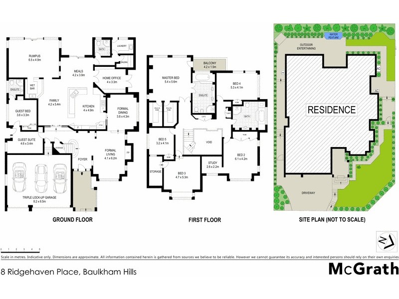 8 Ridgehaven Place, Baulkham Hills NSW 2153 Floorplan