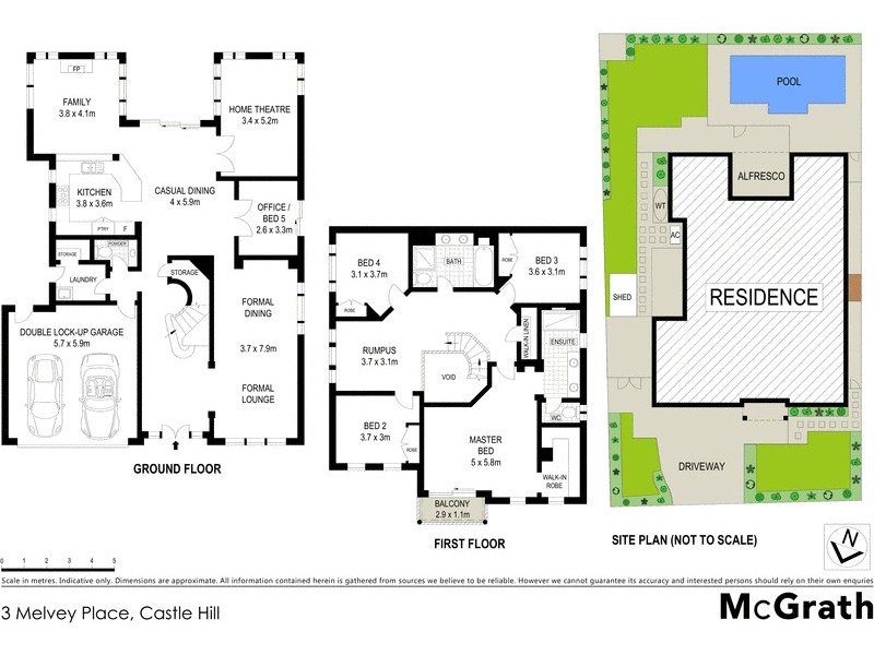 3 Melvey Place, Castle Hill NSW 2154 Floorplan