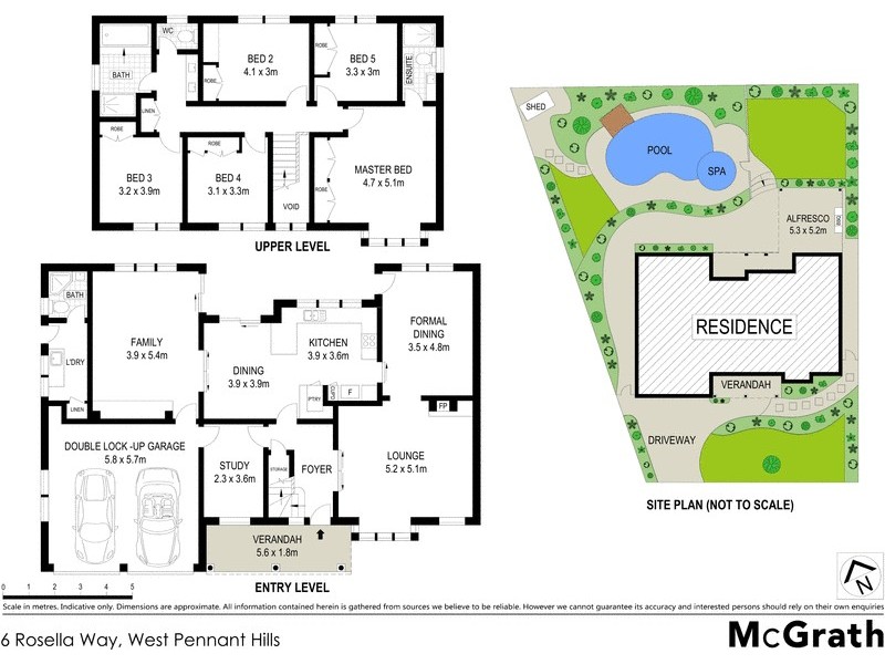 6 Rosella Way, West Pennant Hills NSW 2125 Floorplan