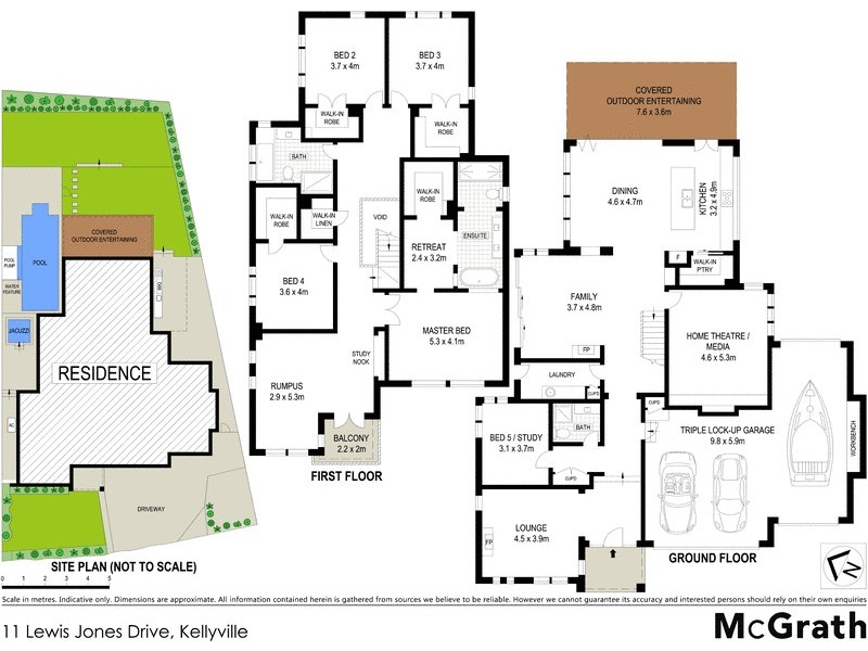 11 Lewis Jones Drive, Kellyville NSW 2155 Floorplan