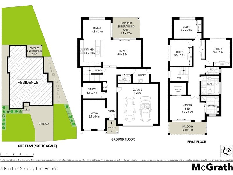 4 Fairfax Street, The Ponds NSW 2769 Floorplan