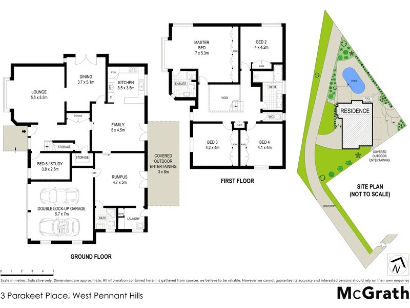 3 Parakeet Place, West Pennant Hills NSW 2125 Floorplan
