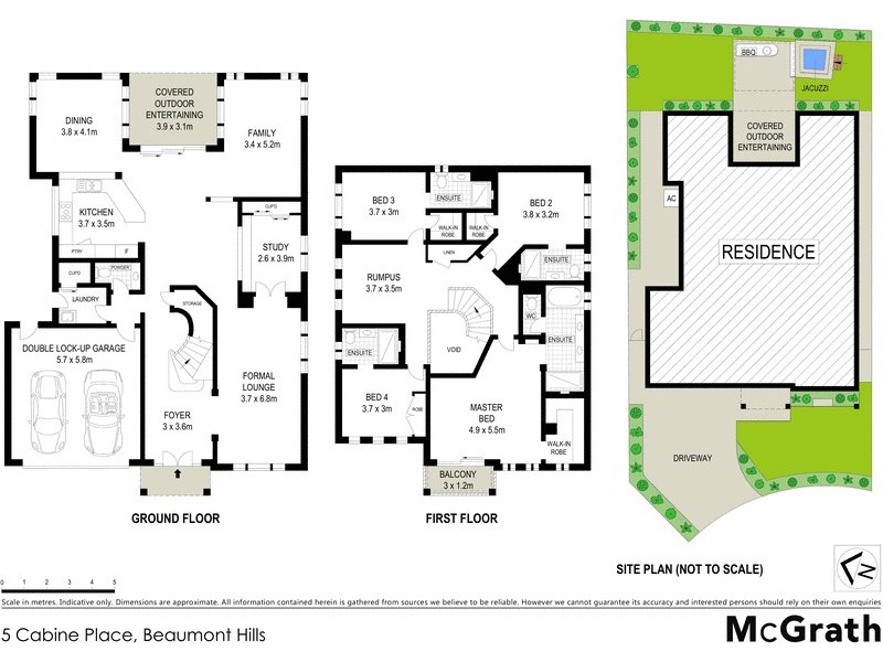 5 Cabine Place, Beaumont Hills NSW 2155 Floorplan