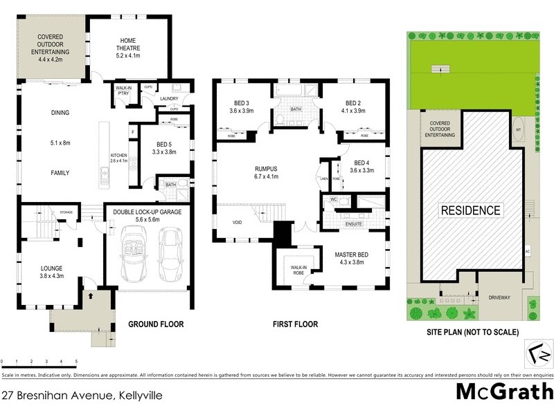 27 Bresnihan Avenue, Kellyville NSW 2155 Floorplan