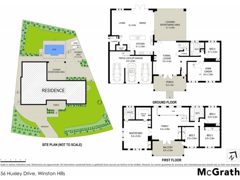 56 Huxley Drive, Winston Hills NSW 2153 Floorplan