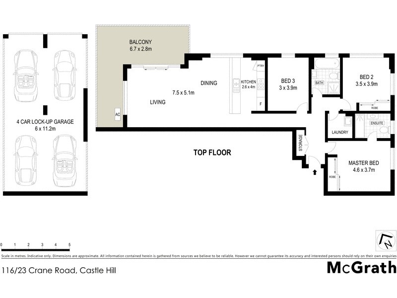 116/23 Crane Road, Castle Hill NSW 2154 Floorplan