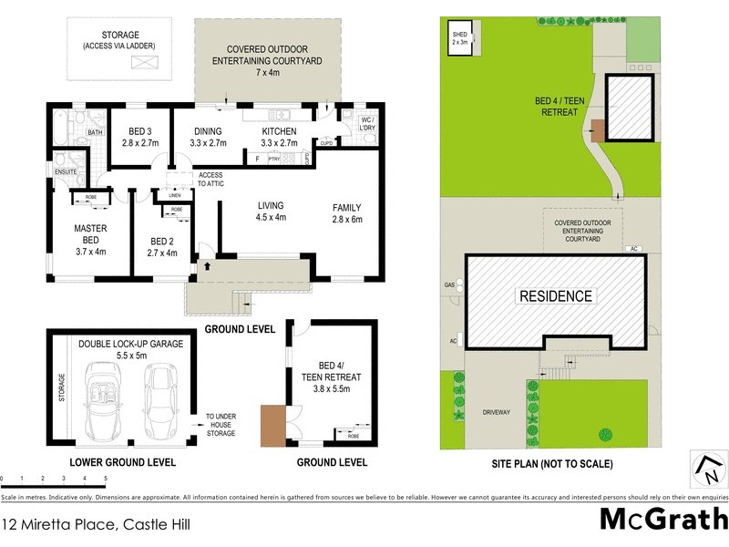 12 Miretta Place, Castle Hill NSW 2154 Floorplan