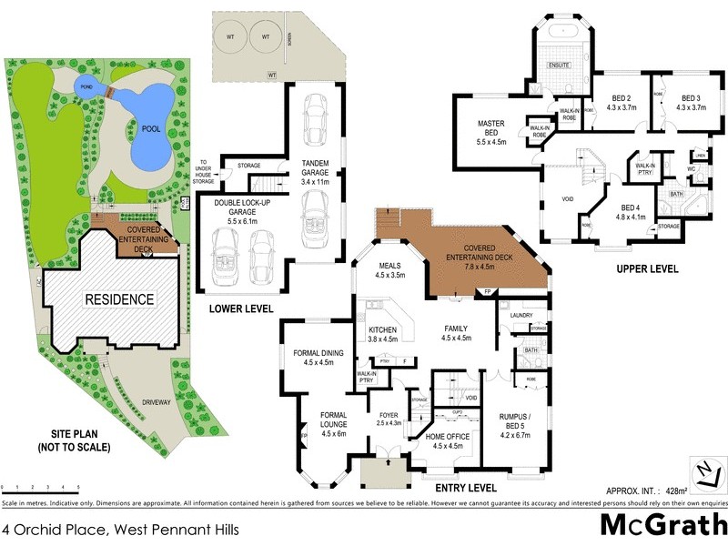 4 Orchid Place, West Pennant Hills NSW 2125 Floorplan