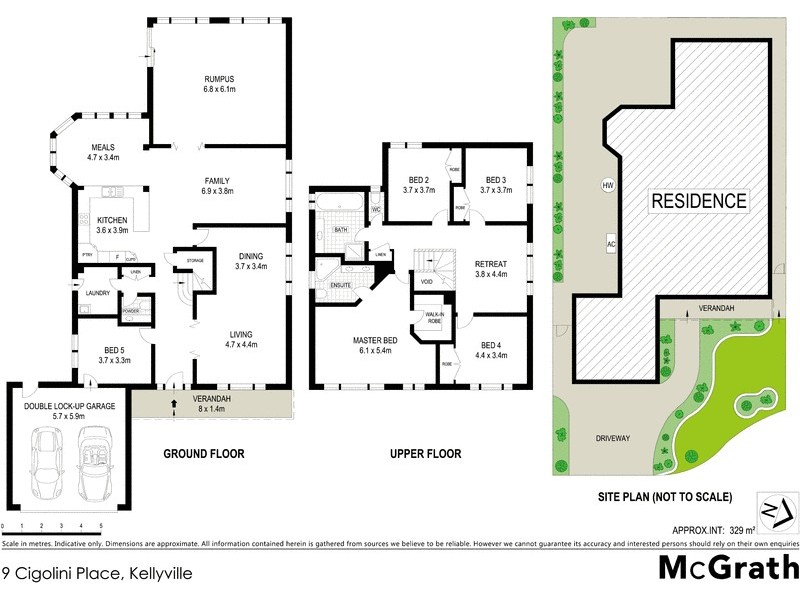 9 Cigolini Place, Kellyville NSW 2155 Floorplan