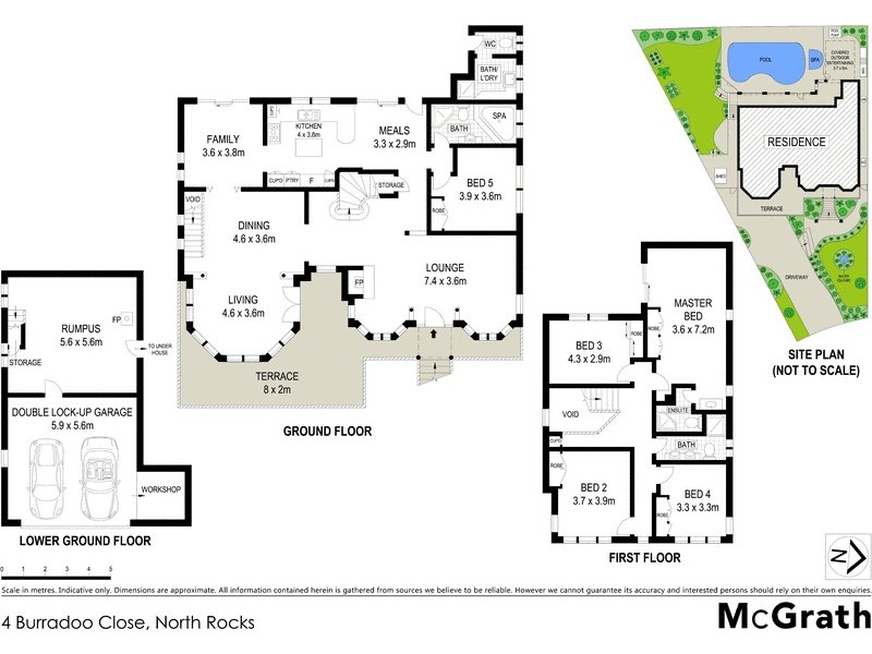 4 Burradoo Close, North Rocks NSW 2151 Floorplan