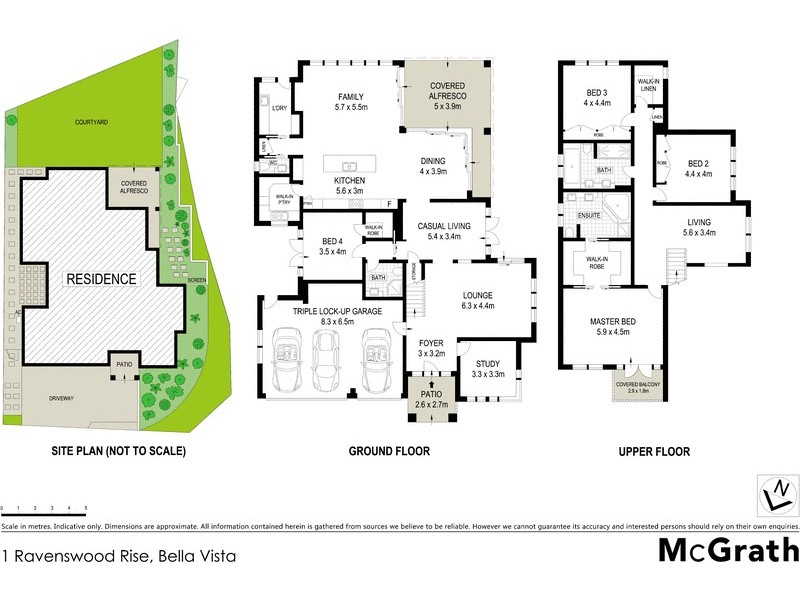 1 Ravenswood Rise, Bella Vista NSW 2153 Floorplan