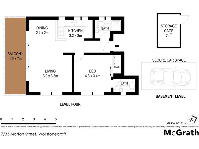 7/33 Morton Street, Wollstonecraft NSW 2065 Floorplan