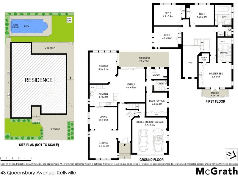 43 Queensbury Avenue, Kellyville NSW 2155 Floorplan