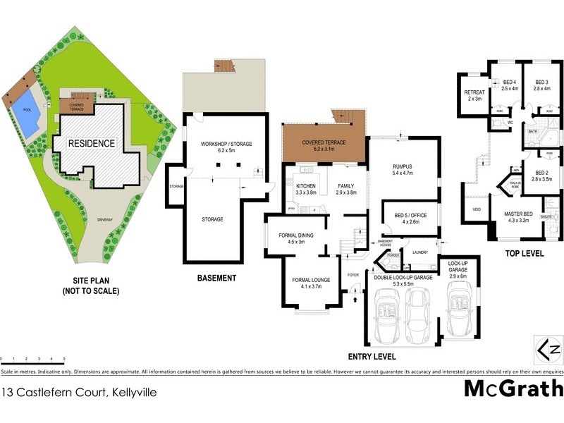 13 Castlefern Court, Kellyville NSW 2155 Floorplan