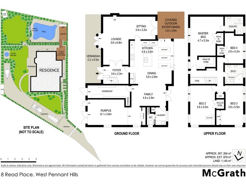 8 Read Place, West Pennant Hills NSW 2125 Floorplan