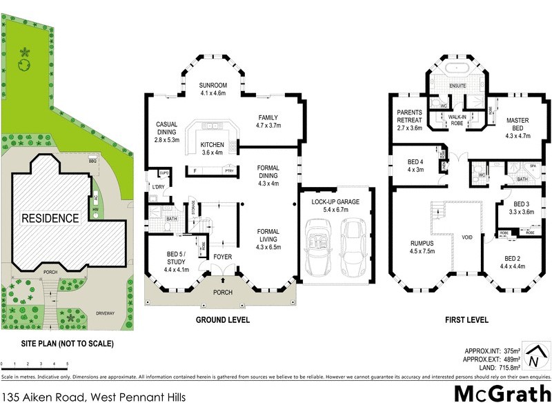 135 Aiken Road, West Pennant Hills NSW 2125 Floorplan