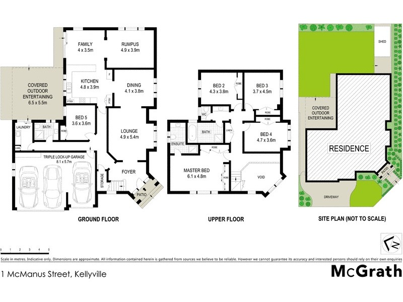 1 McManus Street, Kellyville NSW 2155 Floorplan