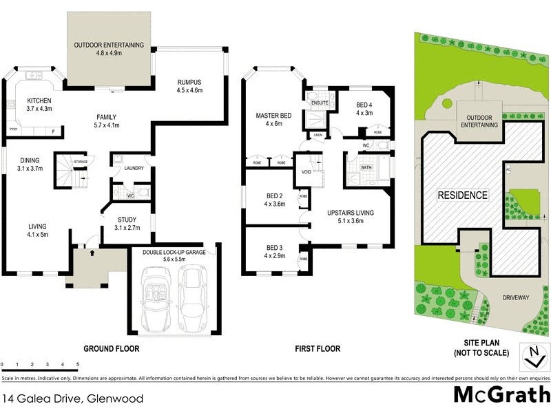 14 Galea Drive, Glenwood NSW 2768 Floorplan