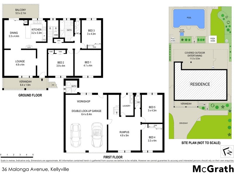 36 Malonga Avenue, Kellyville NSW 2155 Floorplan