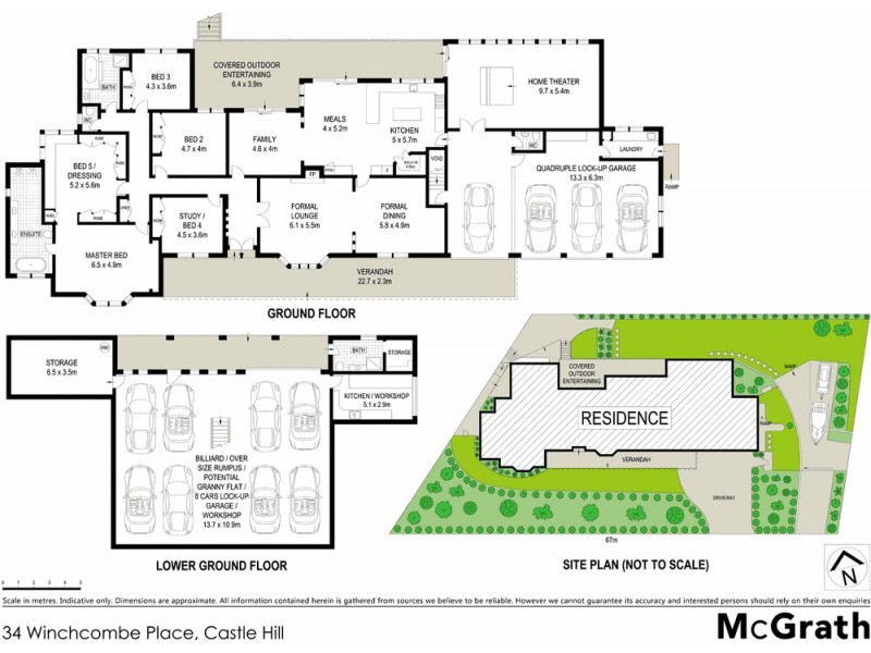 34 Winchcombe Place, Castle Hill NSW 2154 Floorplan