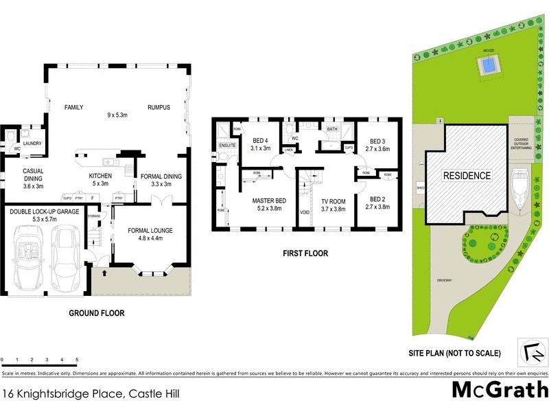 16 Knightsbridge Place, Castle Hill NSW 2154 Floorplan