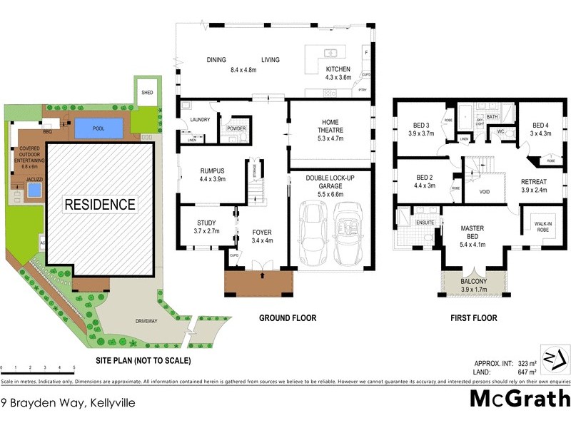 9 Brayden Way, Kellyville NSW 2155 Floorplan