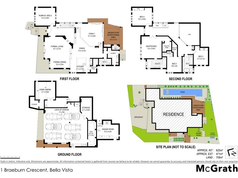 1 Braeburn Crescent, Bella Vista NSW 2153 Floorplan