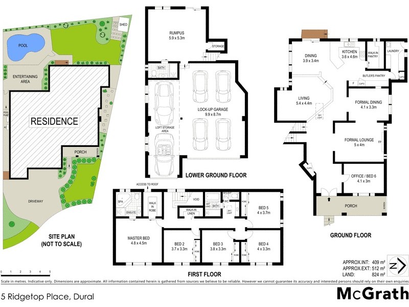 5 Ridgetop Place, Dural NSW 2158 Floorplan