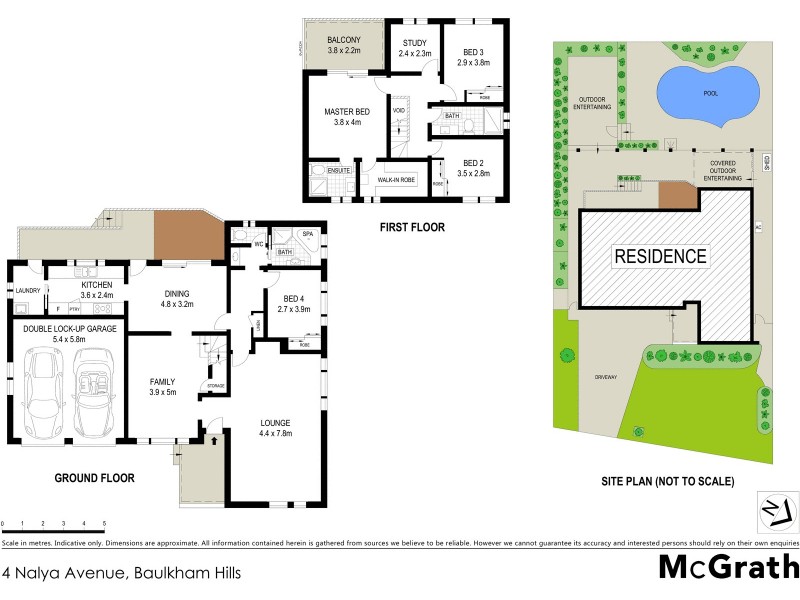 4 Nalya Avenue, Baulkham Hills NSW 2153 Floorplan