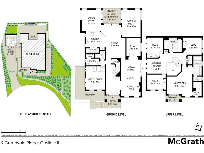 9 Greenvale Place, Castle Hill NSW 2154 Floorplan