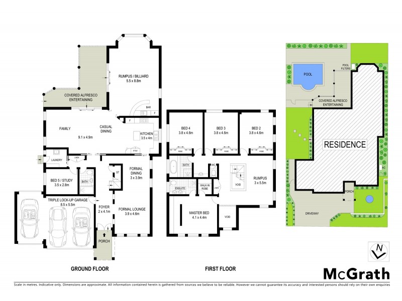 38 Bordeaux Crescent, Castle Hill NSW 2154 Floorplan
