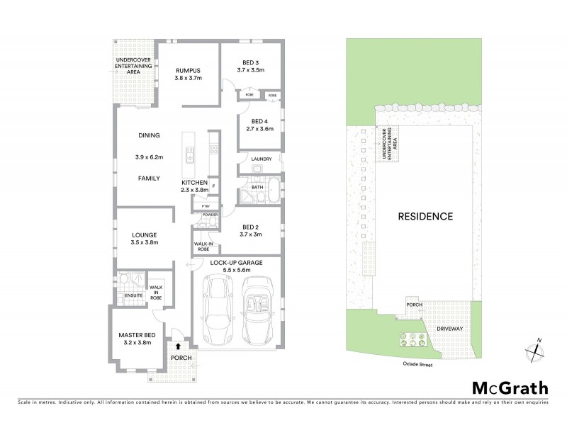 36 Oxlade Street, Kellyville NSW 2155 Floorplan