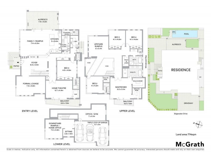 95 Edgewater Drive, Bella Vista NSW 2153 Floorplan