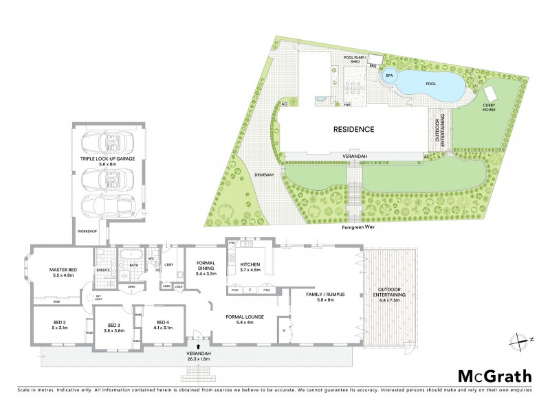 3 Ferngreen Way, Castle Hill NSW 2154 Floorplan