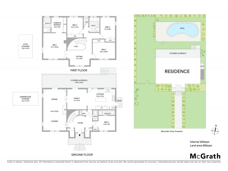 4 Mountain View Crescent, West Pennant Hills NSW 2125 Floorplan