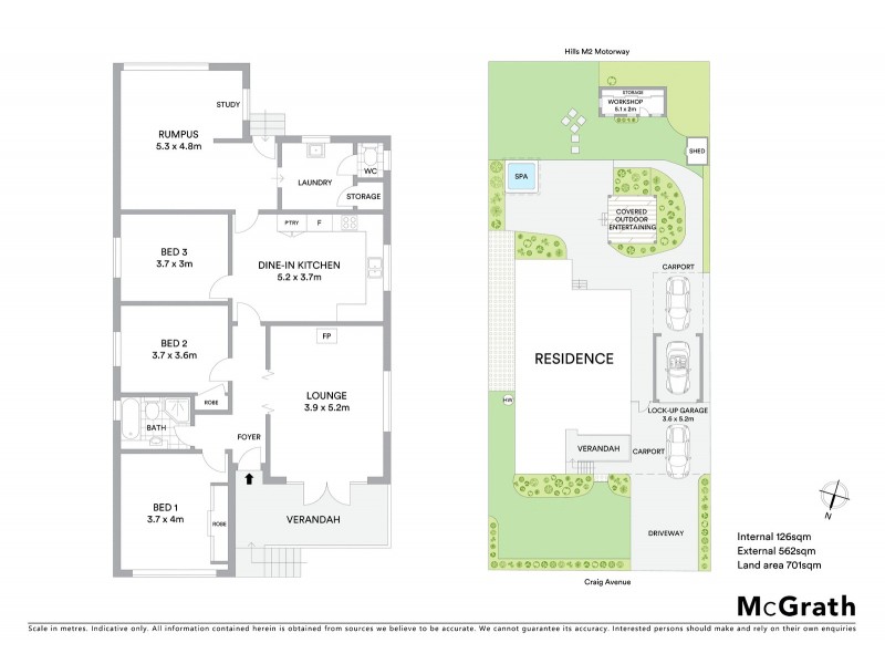 2 Craig Avenue, Baulkham Hills NSW 2153 Floorplan