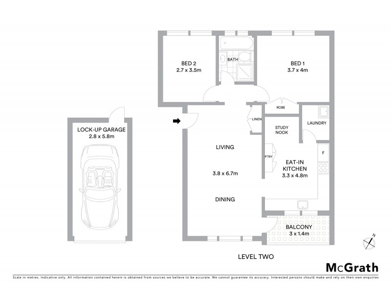 8/2 Bellevue Street, North Parramatta NSW 2151 Floorplan